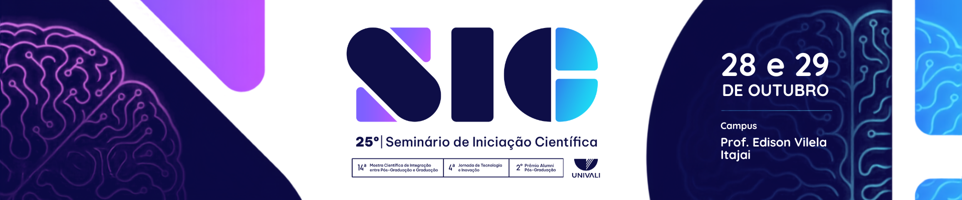 Banner do evento da univali